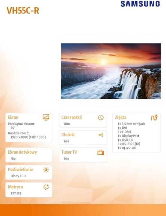 Actual product image Samsung VideoWall (1920 x 1080 pixels, 55")
