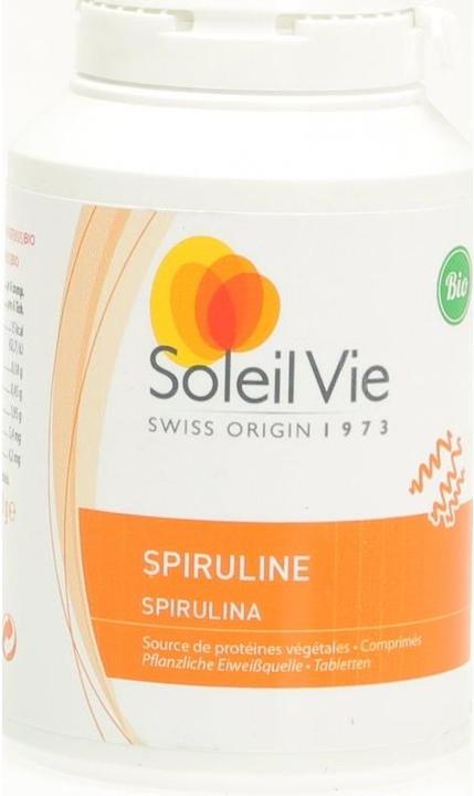 Produktbild Soleil Vie Spirulina aus biologischer Wasserkultur Tabl (180 Stück, Tabletten, 114 g)
