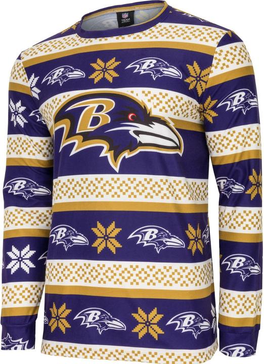 Produktbild Foco NFL Winter XMAS Pyjama Schlafanzug Baltimore Ravens - M (M)