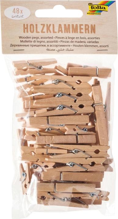 Immagine prodotto Folia Mollette in legno (48 x)