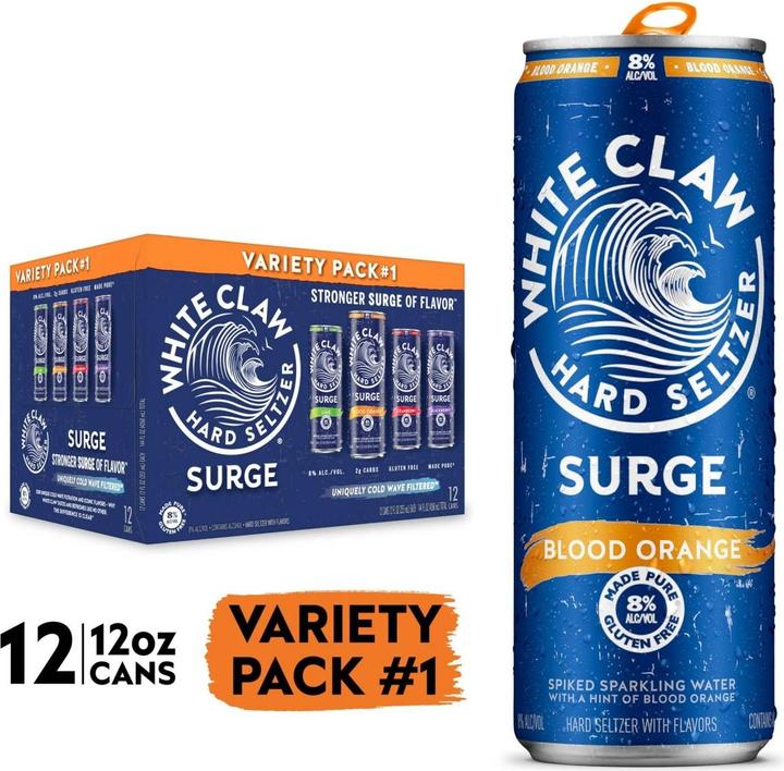Immagine prodotto White Claw SURGE Seltzer duro VARIETÀ Confezione / (24 x 35,5 cl)