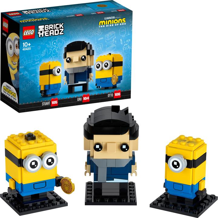 Produktbild LEGO Gru, Stuart & Otto (40420, LEGO Brickheadz)