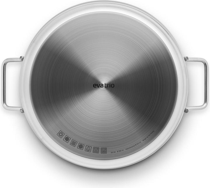 Actual product image Eva Solo Eva Trio - Sauté pan 28 cm Stainless steel with 2 handles (202429) (28 cm, Stainless steel)