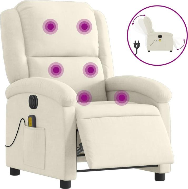 Actual product image VidaXL Massage chair electric velvet