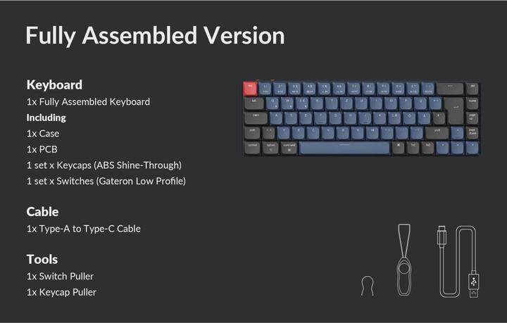 Image du produit Keychron K7 Pro (CH, Filaire, Sans fil)