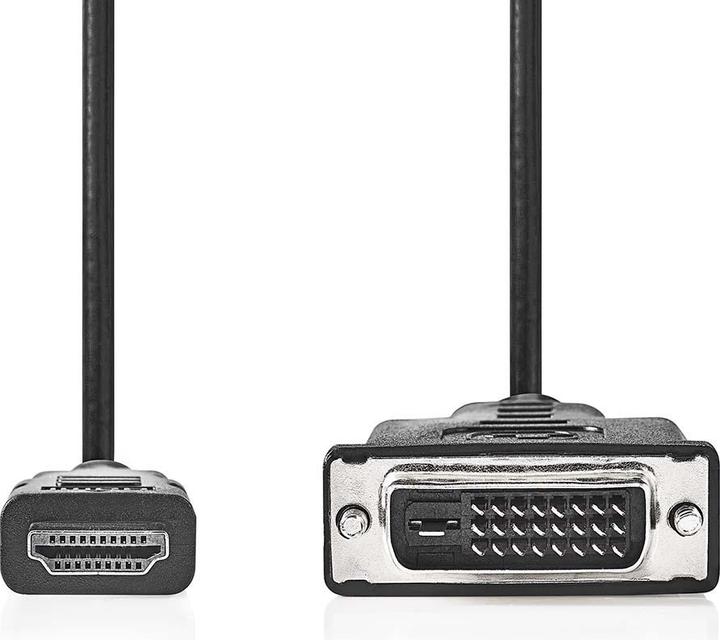Image du produit Nedis Câble HDMI™ | HDMI™ mâle | DVI-D 24+1 broches mâle | 1080p | Nickelé | 3.00 m | Droit | (3 m, HDMI)