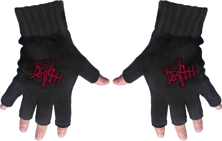 Image du produit Death Gants unisexes sans doigts avec logo pour adultes (Taille unique)