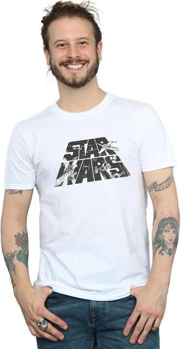Image du produit Star Wars - T-shirt LOGO SPACE SKETCH - Homme (L)