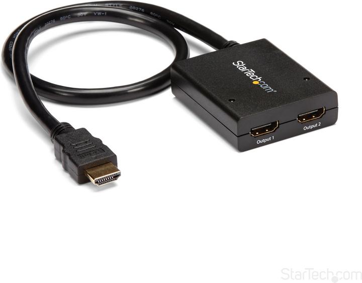 Actual product image StarTech 2 Port HDMI 1.4 splitter cable