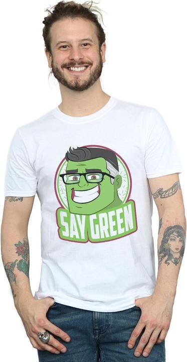 Actual product image Mens Avengers Endgame Hulk Say Green T-Shirt (L)