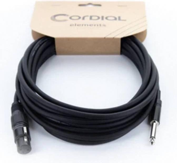 Produktbild Cordial EM 10 FP XLR Verbindungskabel (1x XLR-Buchse 3 polig - 1x Klinkenstecker (6.3mm Klinke (Jack))