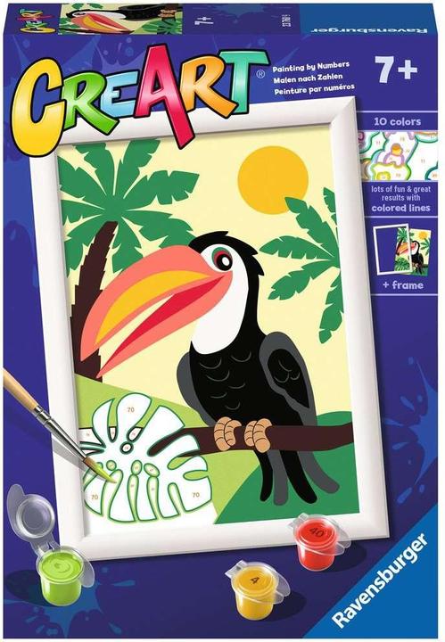 Image du produit Ravensburger Peinture par numéros - Toucan dans la jungle