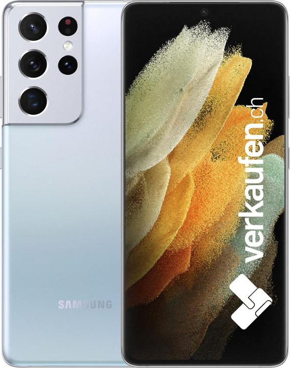 Produktbild verkaufen.ch Galaxy S21 Ultra 5G (256 GB, Phantom Silver, 6.80", 108 Mpx, Hybrid Dual SIM, B / Sehr gut)