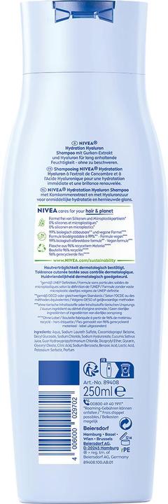 Produktbild NIVEA Hydration Hyaluron (250 ml, Flüssiges Shampoo)
