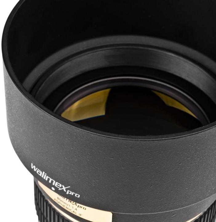 Actual product image Walimex pro Pro lens 85mm, f/1.4 IF, Canon (Canon EF, full size)