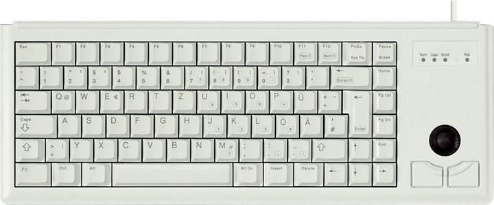 Produktbild CHERRY Tastatur grau 19" Trackball Layout DE (DE, Kabelgebunden)