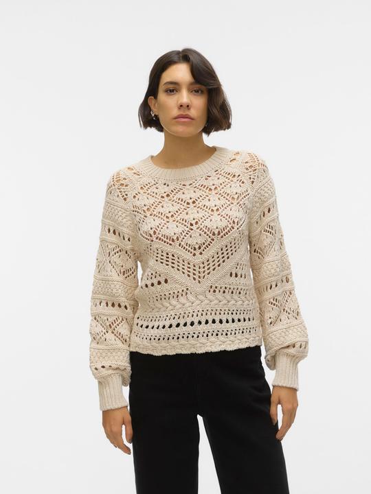 Produktbild Vero Moda Rundhals Ballonärmel Pullover Strickpullover (S)