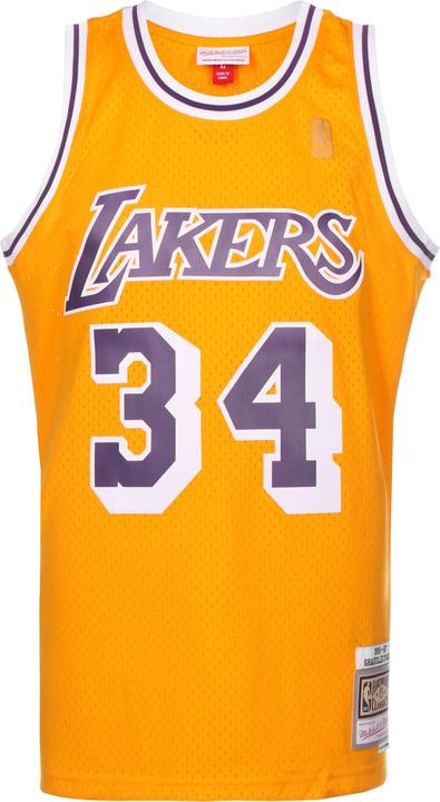 Actual product image Mitchell & Ness Shaquille O'neal Los Angeles Lakers 199697 Swingman Jersey (L)