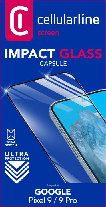 Actual product image Cellularline Impact Glass Capsule (1 Piece, Google Pixel 9)