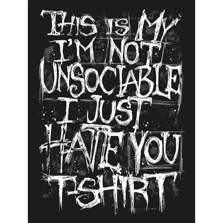 Produktbild Grindstore Im Not Unsociable Tshirt (XL)