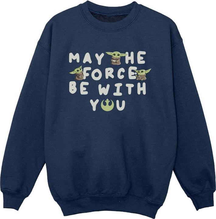Star Wars The Mandalorian Grogu May The Force Be With You Sweatshirt Jungen
