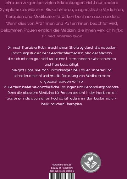 Actual product image Die bessere Medizin für Frauen (German, Franciska Ruby, 2021)