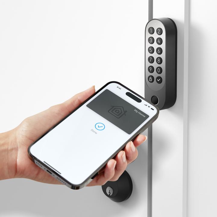 Actual product image Aqara Smart Lock U200 Black, EL-D02E (Fingerprint, Electronic numerical code, Key, Smartphone, Key card, Bluetooth)