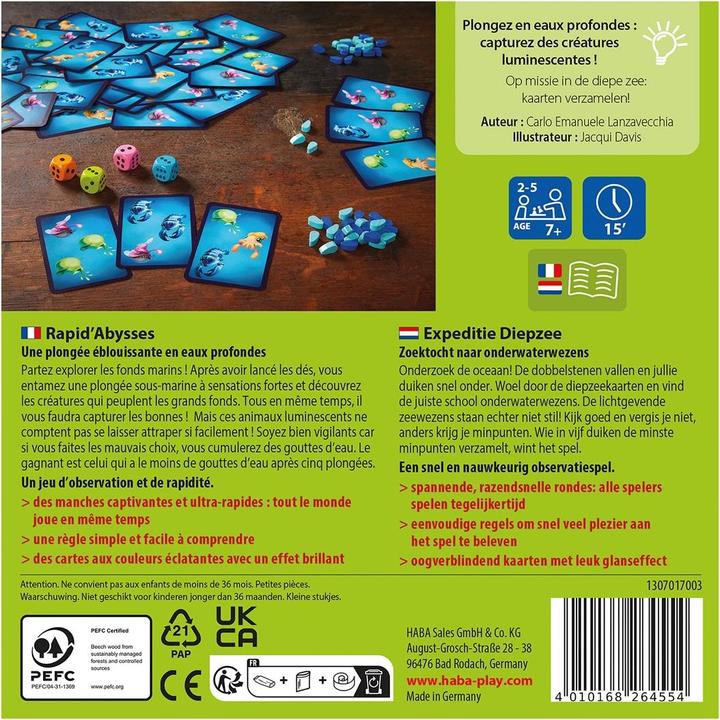 Image du produit Haba Rapid'Abysses (Allemand, Anglais, Français, Italien)