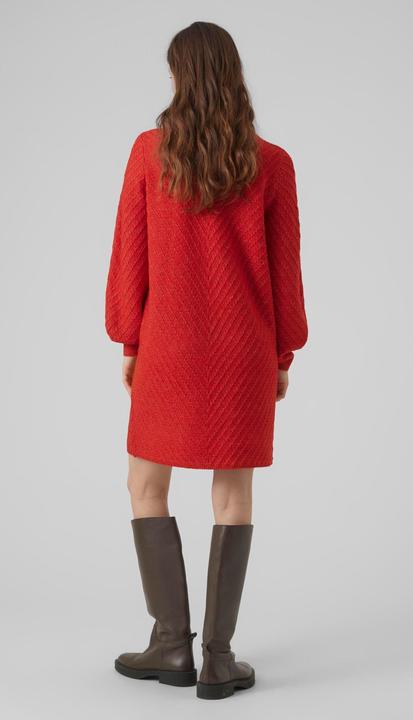 Actual product image Vero Moda VMANJASTINNA HIGHNECK ZIP DRESS GA EXC Knit Dress (S)