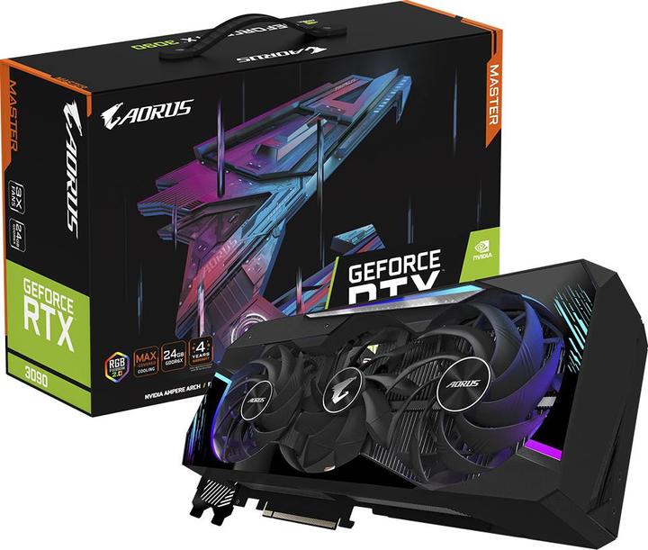 Produktbild Gigabyte AORUS GeForce RTX 3090 MASTER 24G (24 GB)