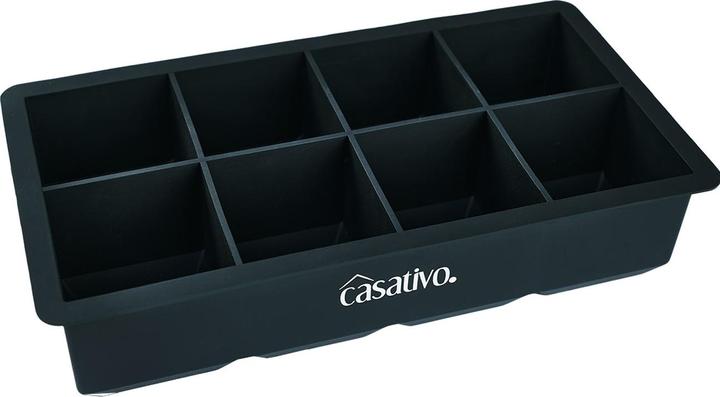Actual product image Casativo Set of 6 XXL silicone ice cube mould, 8 cavities, 5 x 5 cm, for 1 litre