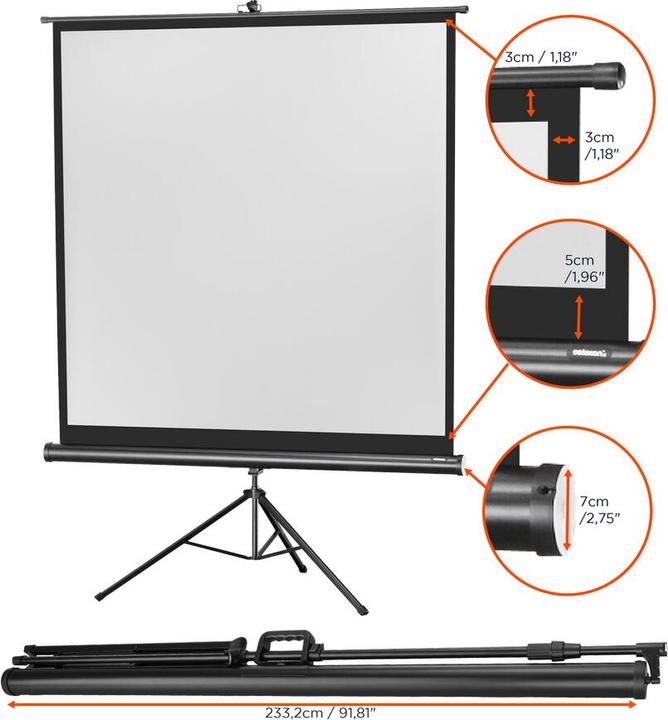Image du produit Celexon Trépied écologique, écran, 1:1 (86.22", 1:1)