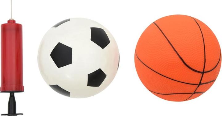 Produktbild VidaXL Fussball Basketball Set für Kinder Bällen Mini Basketballkorb Fussballtor