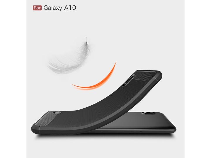 Produktbild Screenguard Samsung Galaxy A10 Hülle Carbon Brushed Soft TPU (Samsung Galaxy A10)