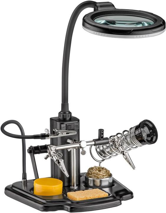 Produktbild Goobay Löthilfe mit LED-Leuchte (Stütze/Hand)