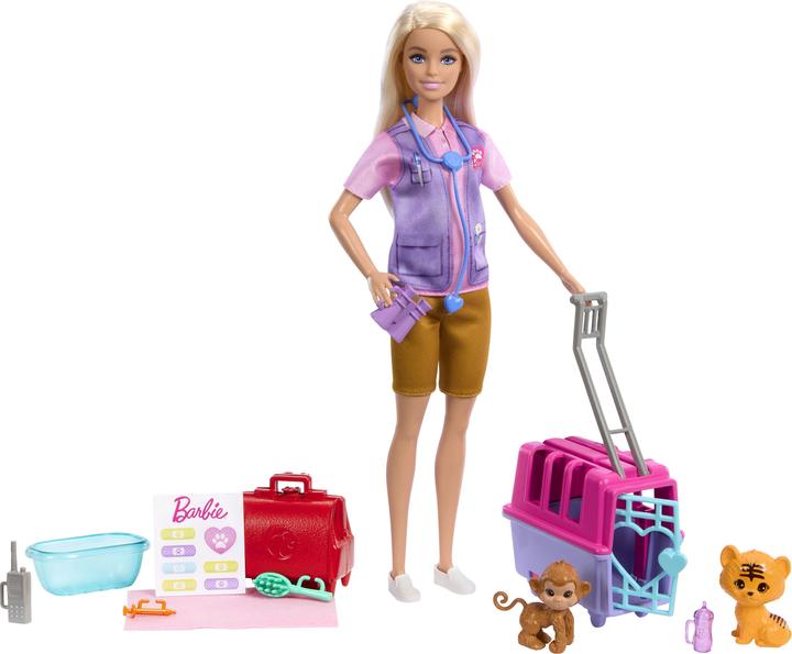Actual product image Barbie NEW Animal Rescue & Recover Playset