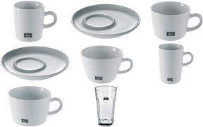 Produktbild Melitta Kaffee-Tasse "M-Cups", weiss, 0,2 l aus Porzellan, Höhe: 62 mm, mit Henkel (200 ml, 6 x)