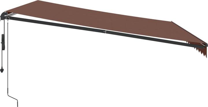 Actual product image VidaXL Markise Gelenkarmmarkise Sonnenmarkise Automatisch Braun 450x350cm (4.50 m)