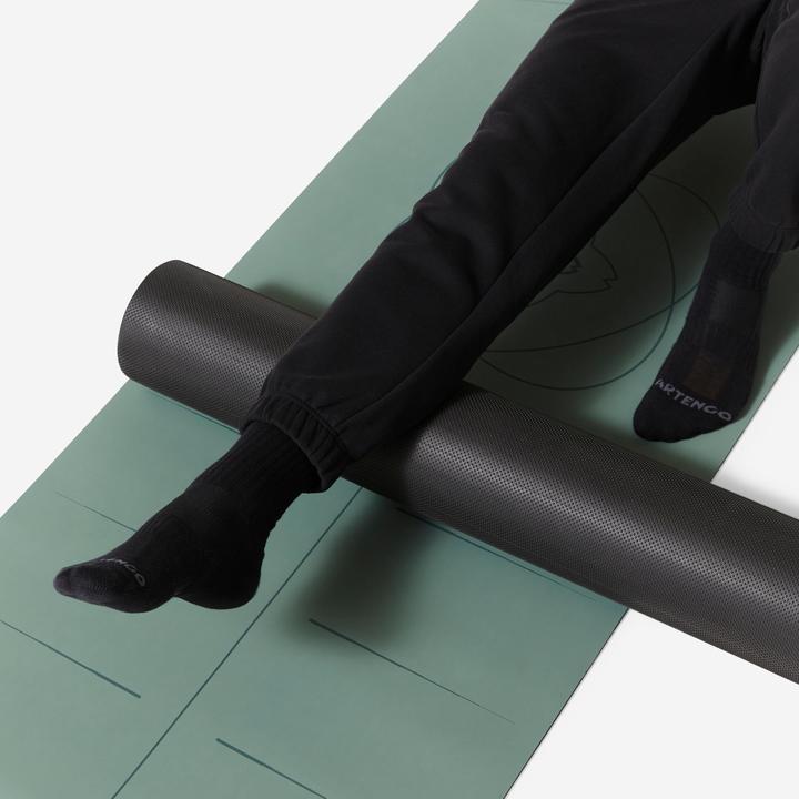 Produktbild Domyos Schaumstoff-Pilatesrolle Länge 90 cm Durchmesser 15 cm Foam Roller schwarz