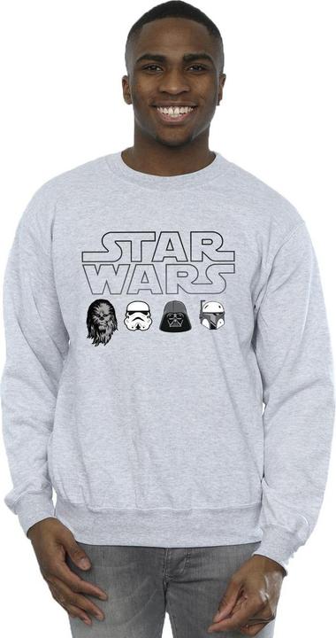 Produktbild Star Wars Character Heads Sweatshirt (XXL)