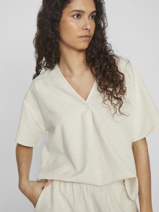 Actual product image Vila V-neck top with short sleeves (34)
