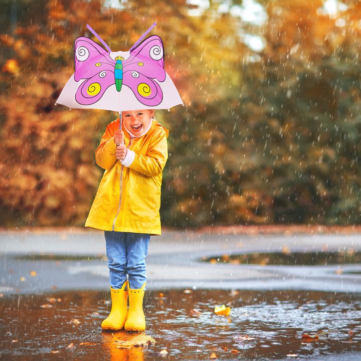 Immagine prodotto Relaxdays Ombrello per bambini colorato