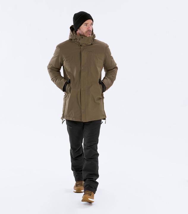 Produktbild Quechua Parka Winterjacke Herren warm bis -10 °C wasserdicht Winterwandern - SH500 blau (L)