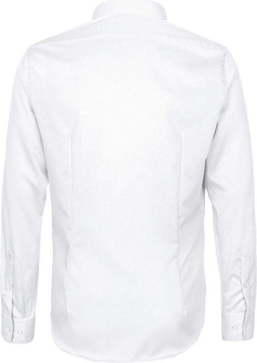 Actual product image Hakro Men's business shirt 1/1 sleeve white, size L (L)