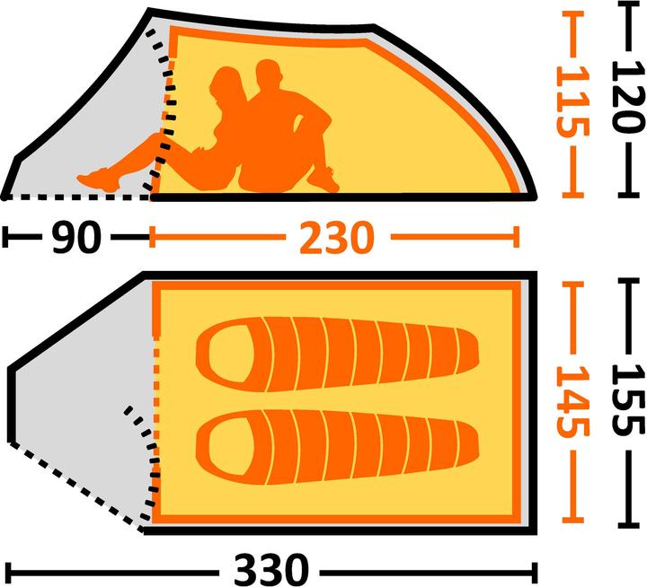Produktbild Eureka! Autumn Wind 2 EXO (Tunnelzelt, 2.95 kg, 2 Personen)