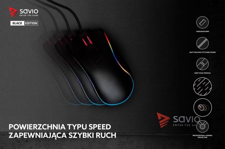 Produktbild Savio Black Edition Turbo Dynamic XXL Game Mouse Pad Black (XXL)