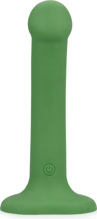 Actual product image Loveline Non-Phallic Vibrating Dildo - Small - Forest Green