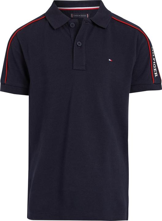 Tommy Hilfiger Kids Monotype Tape Polo - Boys - Blauw - 14 jaar (14)