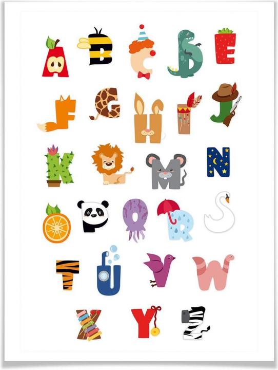 Produktbild Trenddeko Kinder Alphabet (60 x 80 cm)
