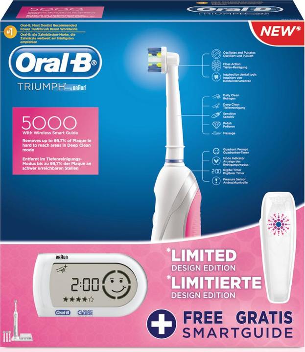 Immagine prodotto Oral-B Triumph 5000 SmartGuide in edizione limitata (800 l)